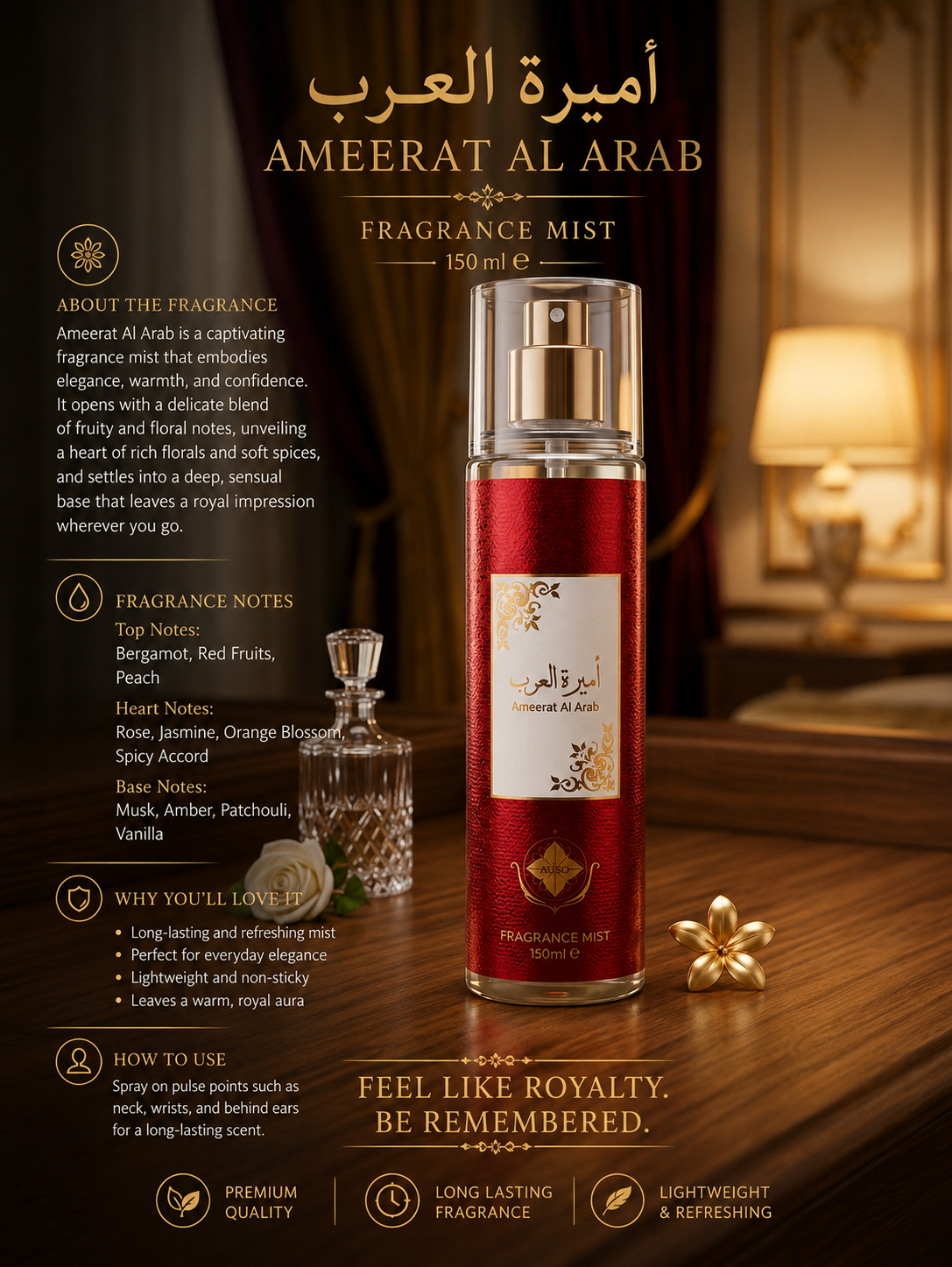 AMEER AL ARAB MIST 150ML AUSO