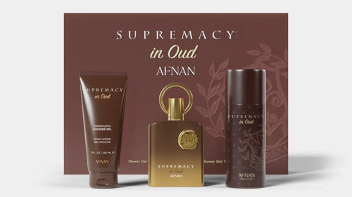 Afnan Supremacy In Oud Extrait de Parfum 100ml / Shower gel 150ml / Perfume Deo Spray 150ml
