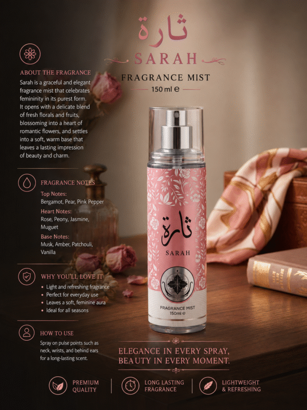 SARAH MIST 150ML AUSO