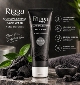 RIGGA CHARCOAL EXTRACT FACE WASH 100ML
